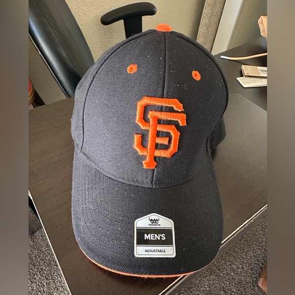 Men's Black and Orange Baseball Cap - Picture 1 of 5